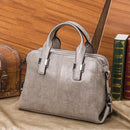 Genuine Leather Women Totes Luxury Handbags Double Zipper