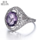 Oval Natural Antique Amethyst Ring - Antiques Global