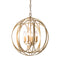 Globe round vintage cage hanging lamps - Antique Global