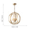 Globe round vintage cage hanging lamps - Antique Global