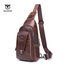 BULLCAPTAIN High Quality Men Genuine Leather