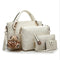 Women 4 Set Handbags Pu Leather Fashion Designer Handbag