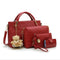 Women 4 Set Handbags Pu Leather Fashion Designer Handbag  - Antiques Global