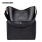 GIONAR RFID Soft Genuine Real Leather Bucket Tote Bag