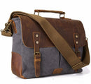 Vintage men's canvas messenger bag