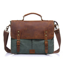 Vintage men's canvas messenger bag