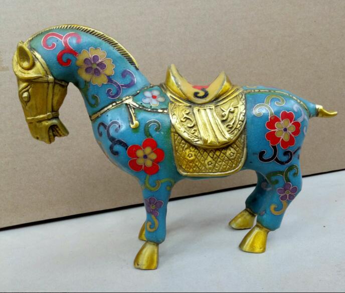 Rare and exquisite antique sculpture cloisonne statue bronze sculpture horse carving various styles free shipping.