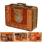 Retro Stylish European Storage Box Travel Out Suitcase Small Portable Wooden Antique Decoration Make Up Organizer Box