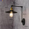 Antique Vintage LED Wall Lamp Black Retro Adjustable Swing Long Arm Wall Light Stair Edison Sconce Industrial Loft Style - Antique Global