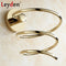 Leyden Hair Dryer Holder Antique Brass/ Gold Holder for Hair Dryer Holder Rack Wall Mounted Copper Spiral Bathroom Accessories