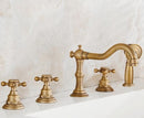 Bathtub Faucets 5 pcs antique bronze bath tub faucet with hand shower faucet mixer crane