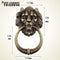 Bronze lion Head Chinese Antique Door Knocker Beast Head Handle Pure Copper Process Pull Ring Building