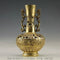 Antique hollowed pure copper dragon and Phoenix auspicious vase