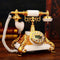 European Vintage Square fixed phone Antika resin Antique British Landline Telephone Telefono Fijo For Home Office - Antiques Global