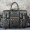 Men Real Leather Antique Large Capacity Travel Briefcase Business 15.6" Laptop Case