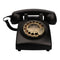 Corded Black Landline Phones for Home Antique Rotary Dial