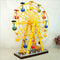 Handmade Antique Wrought Iron Ferris Wheel Model Creative Rotating Ferris Tower Home Desktop Decoration Crafts For Kids Gifts