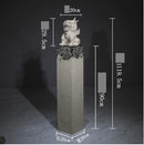 Antique Stone Pillar Resin Ornaments Hotel Club Hall Entrance Lucky Wealth Town House Lion Unicorn Decoration Crafts