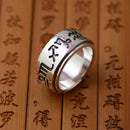 Silver ring antique craft unique couple ring