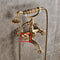 Antique Bronze Bath Faucet Hot Cold Water Mixer Crane Wall Bath Faucets