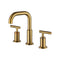 Antique Corppe Bath Faucet Double Handle Brass Brushed Gold Bathtub Faucet