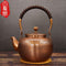 Hand-Made Antique Copper Health Pot Tea Set - Antiques Global