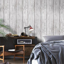 Retro stereo gray antique wood grain wallpaper industrial wind