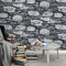 Antique stone brick wallpaper Chinese nostalgia