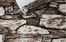 Antique stone brick wallpaper Chinese nostalgia