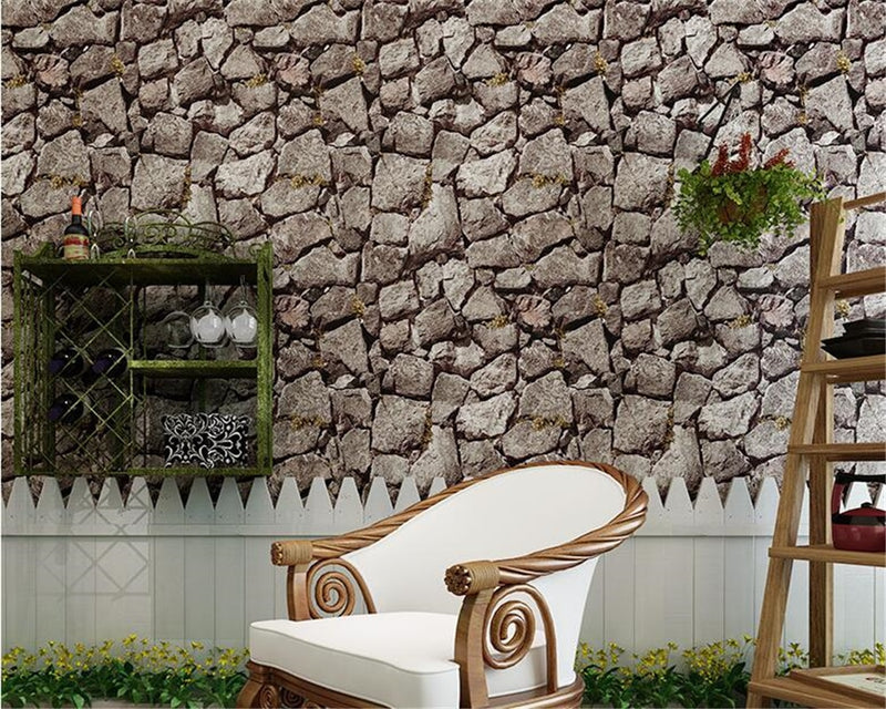 Retro Antique Culture Stone Background 3d Wallpaper