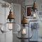 Mini Clear Glass Shade Pendant Lights Industrial Lighting Fixture Kitchen Island Bar Hotel Shop Antique LED Pendant Ceiling Lamp