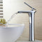 Tall Basin Faucets Waterfall Bathroom Faucet Single handle Basin Mixer Tap Bath Antique Faucet Brass Sink Water Crane Silver