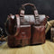 Men Quality Leather Antique Fashion Business Briefcase 15.6" Laptop Case