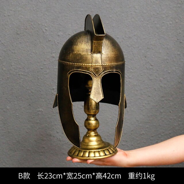 Medieval warrior helmet decoration