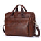 Men Genuine Leather Handbags Casual Leather Laptop Bags