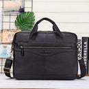 Men Genuine Leather Handbags Casual Leather Laptop Bags